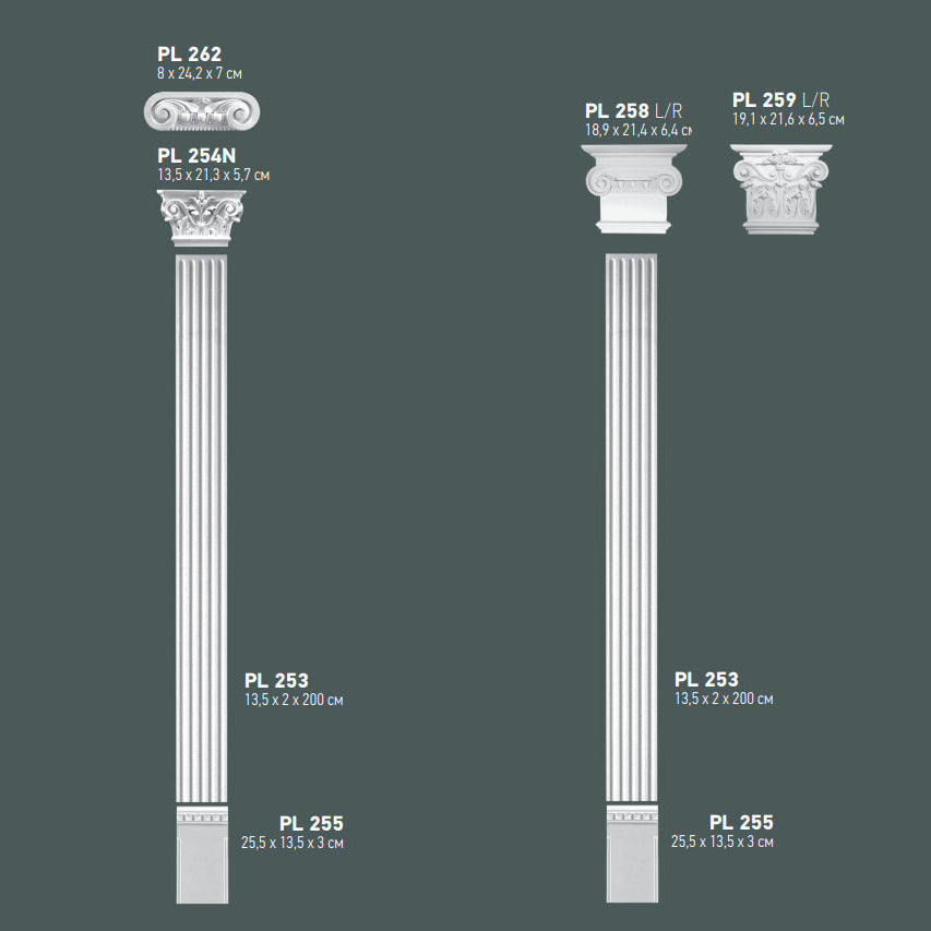 Kapitäl skaft PL258L