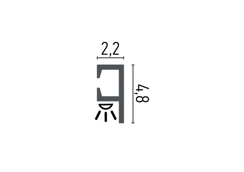 Taklist indirekt ljus HD903